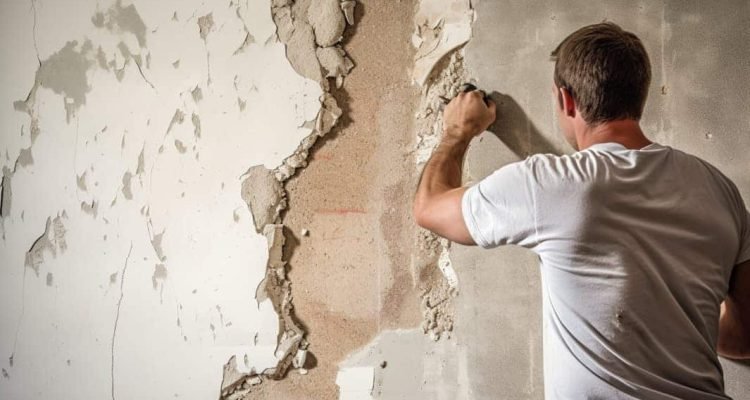 What should I do if I notice drywall damage in my home?